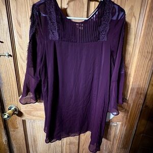 Jessica Simpson Deep Purple Blouse